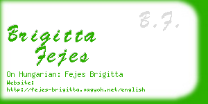 brigitta fejes business card